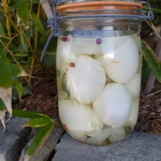 knop om Recept gemarineerde eieren te maken