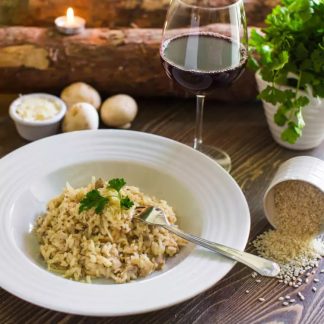 knop om Risotto met champignons, no waste! te maken