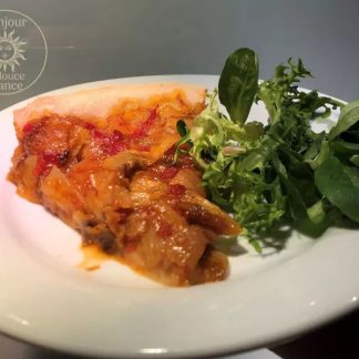 knop om Witlooftaart met tomaten en maquishoning te maken