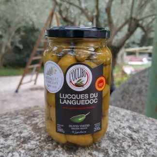 knop om Grote groene olijven Lucques-AOP 200g te kopen