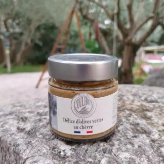 knop om groene tapenade met geitenkaas te kopen