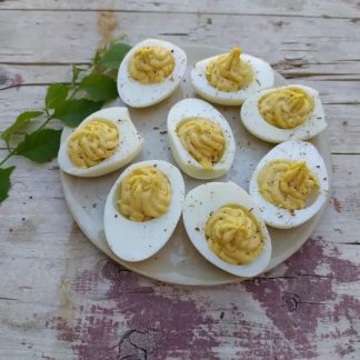 knop om Gevuld eitje maken