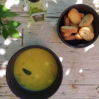 knop om Koude courgettesoep met munt te maken