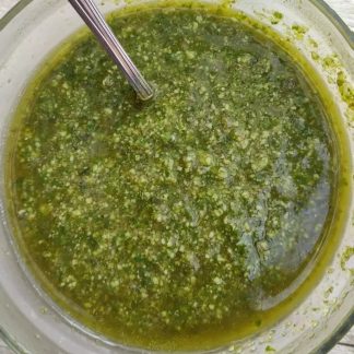 knop om Zelf pesto maken met basilicum