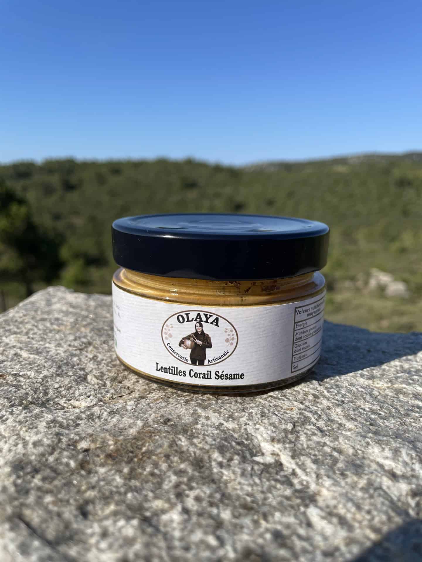 Rode linzen spread met sesam 1 Knop om Rode linzen spread te kopen