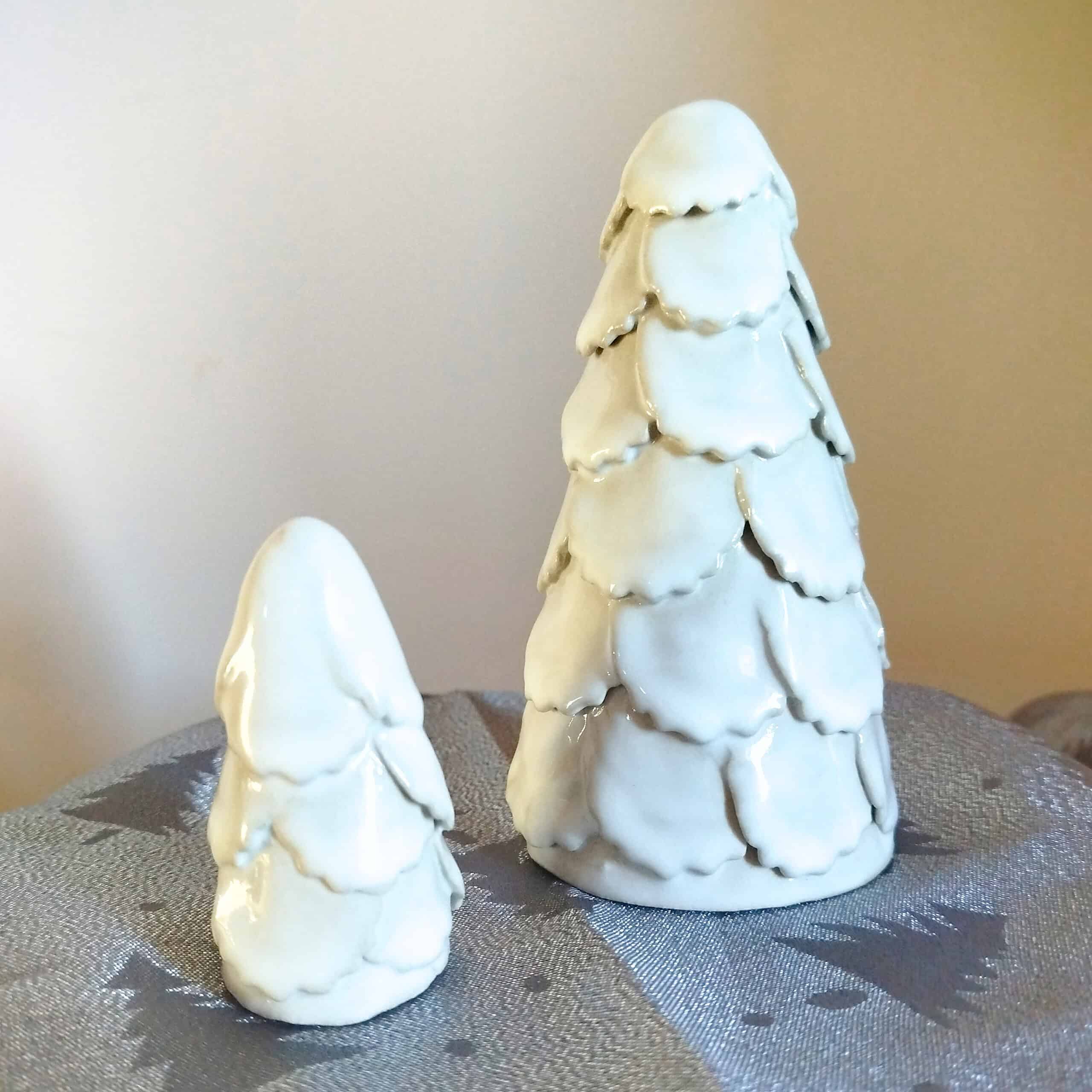 Keramieken kerstboompjes 3 Keramieken kerstboompjes - Afbeelding 3